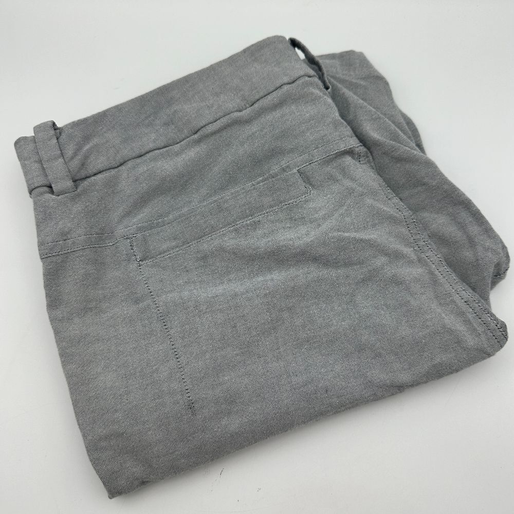Lululemon Men's Gray Commission‎ Shorts Flat Front Summer Cotton Blend Size 36